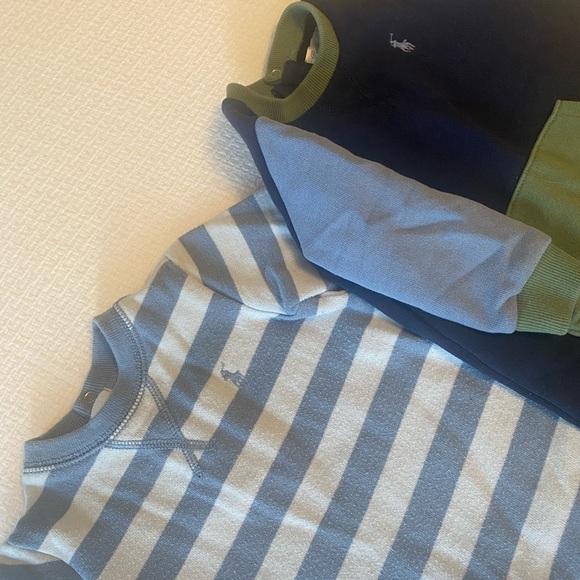 Ralph Lauren bundle of two fleece one piece 6mo - Picture 3 of 5
